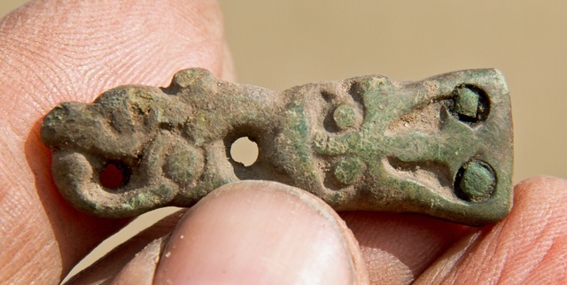 Vikinge remendebeslag, viking strap end, Allan Faurskov, Samsø Draupner 2015 Samsø 147