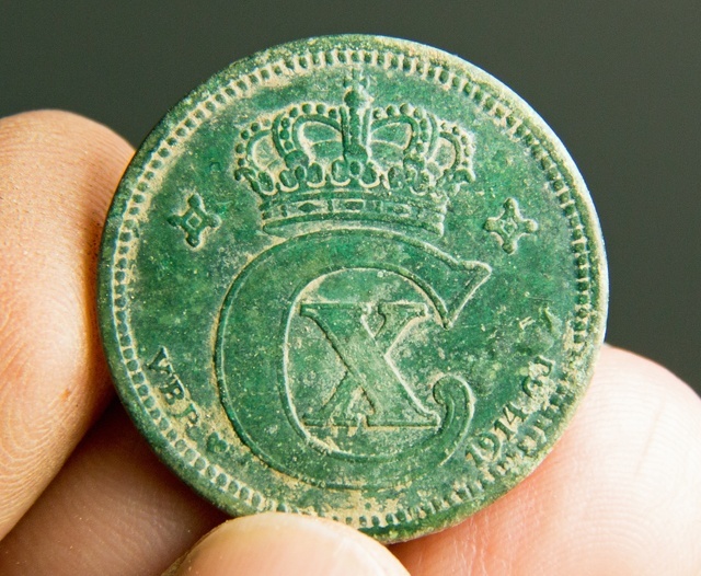 5 øre 1914, Christian X 5 øre 1914